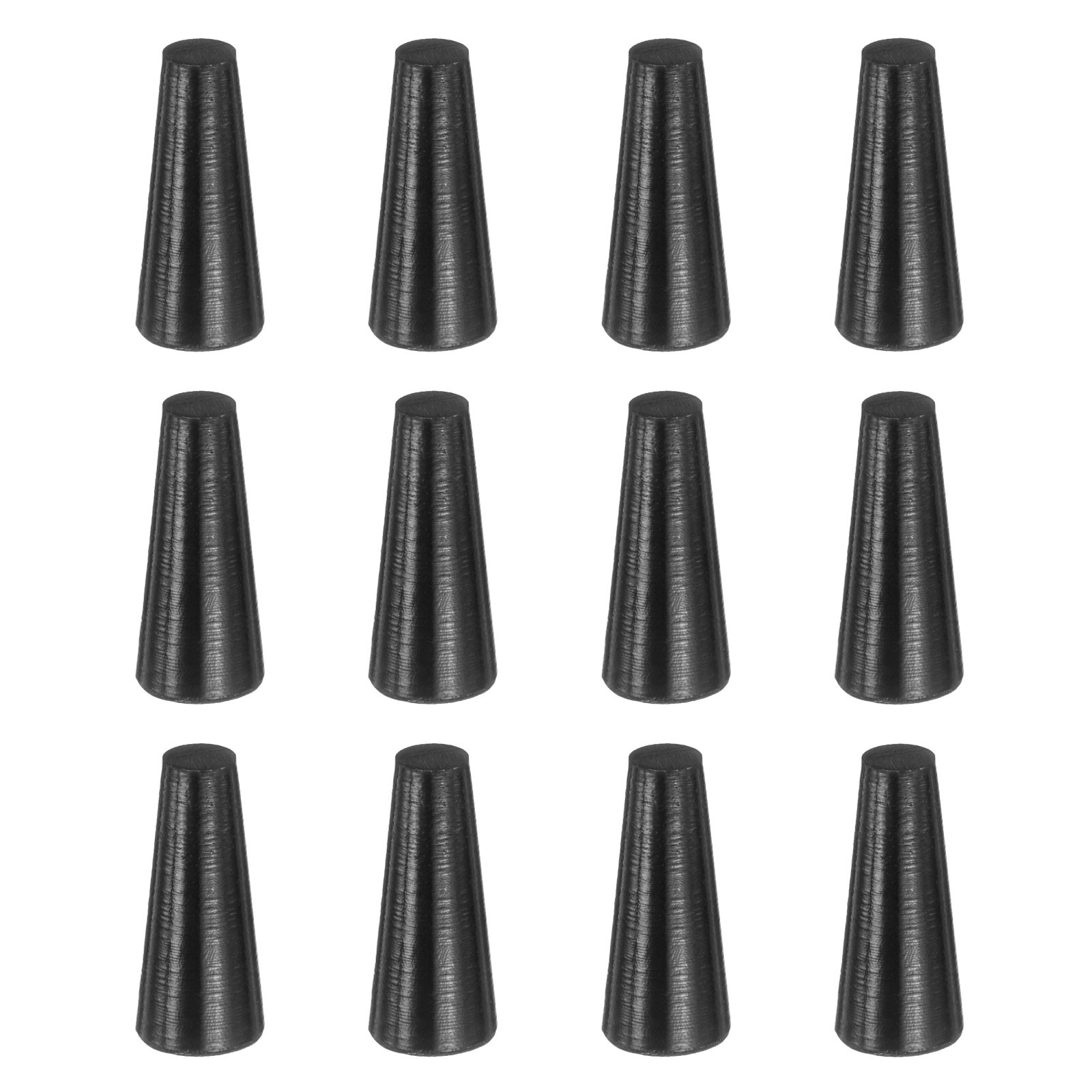 12Pcs Rubber Stoppers 5mm to 9mm 20mm Solid Tapered Lab Rubber Plugs