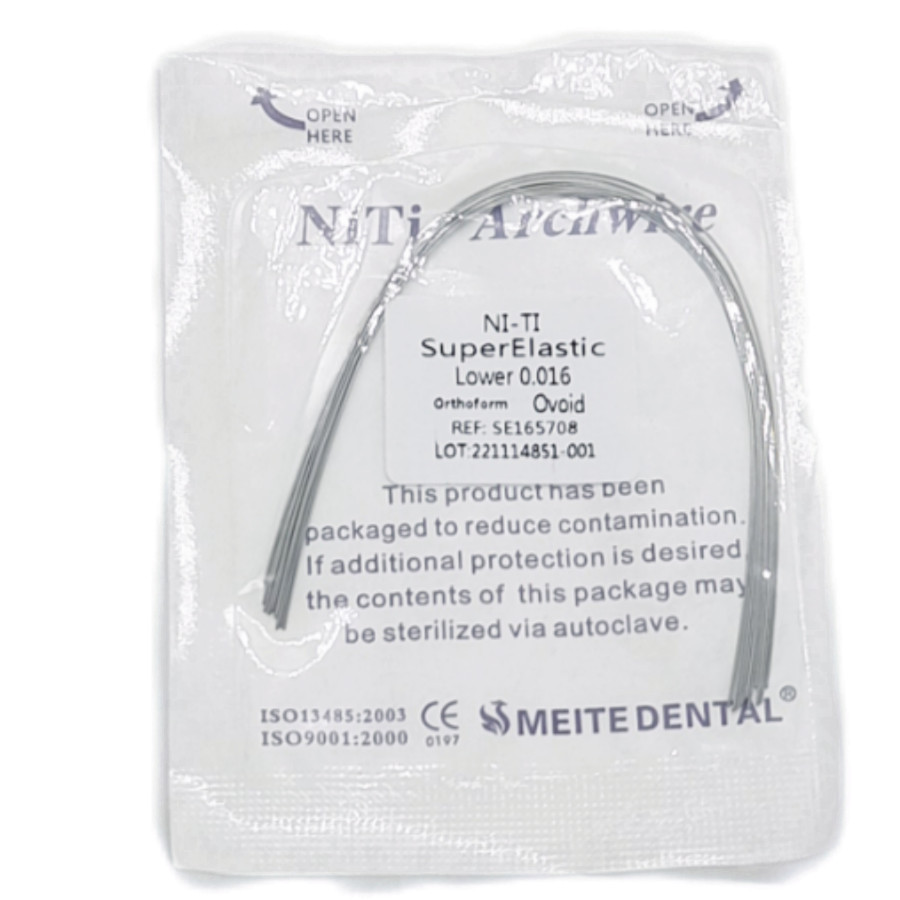 10 Bolsas Arcos de Ortodoncia Dental Redondos Niti Arco de Alambre Su