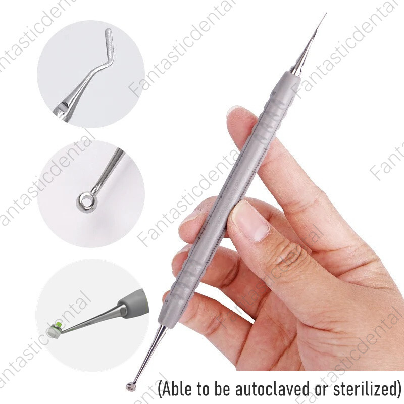121Pcs Dental Composite Resin Foam Pads Handle Veneer Molding Tools US STOCK