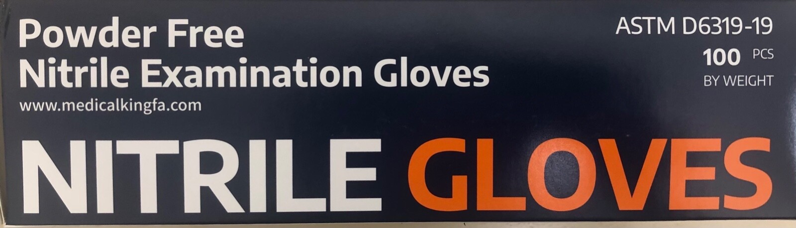 MEDICAL Powder Free NITRILE Examination Gloves, Medium, 1000pcs/Carton