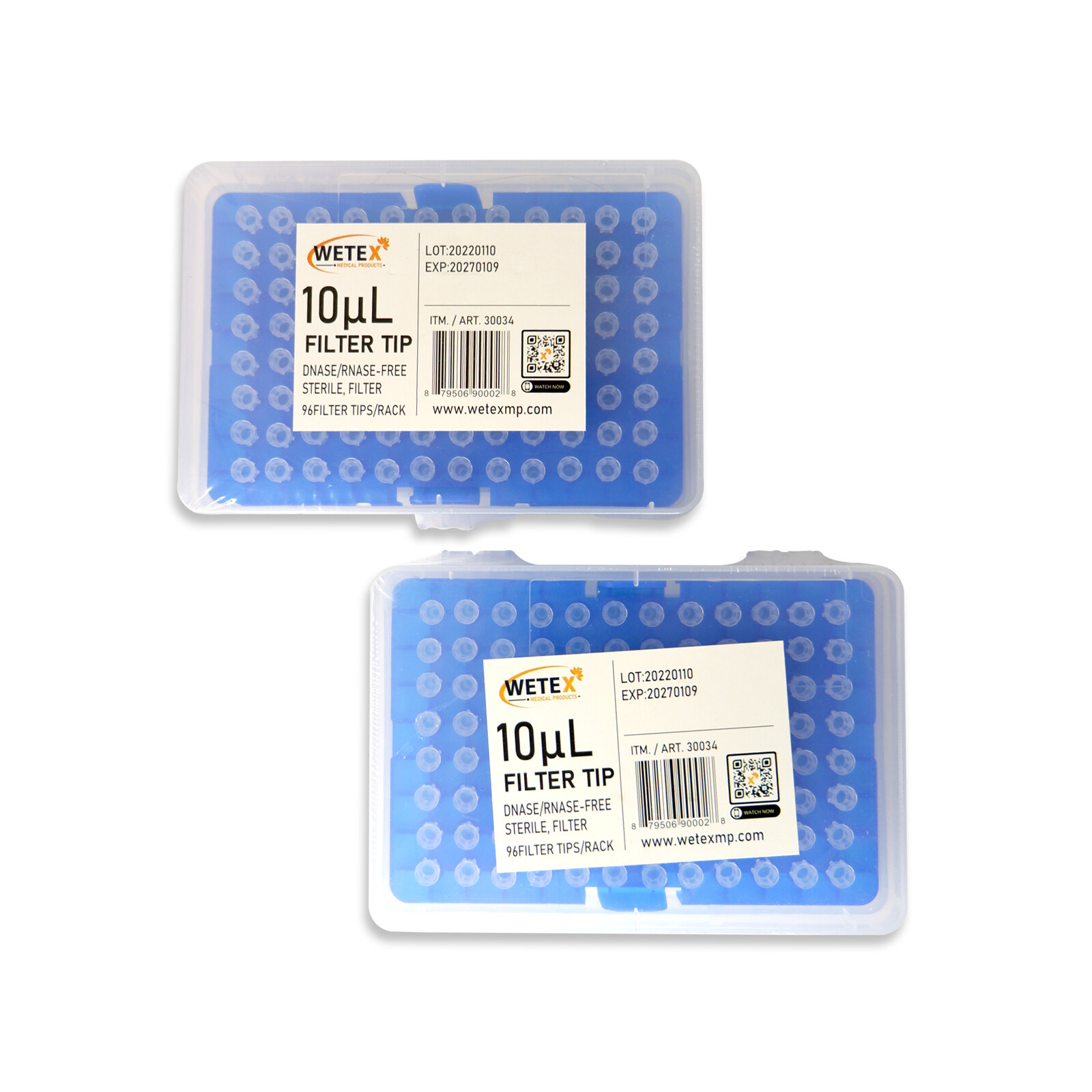 UNIVERSAL 10UL FILTERED PIPETTE TIPS – PRECISION LAB SUPPLIES, EXP 1/27
