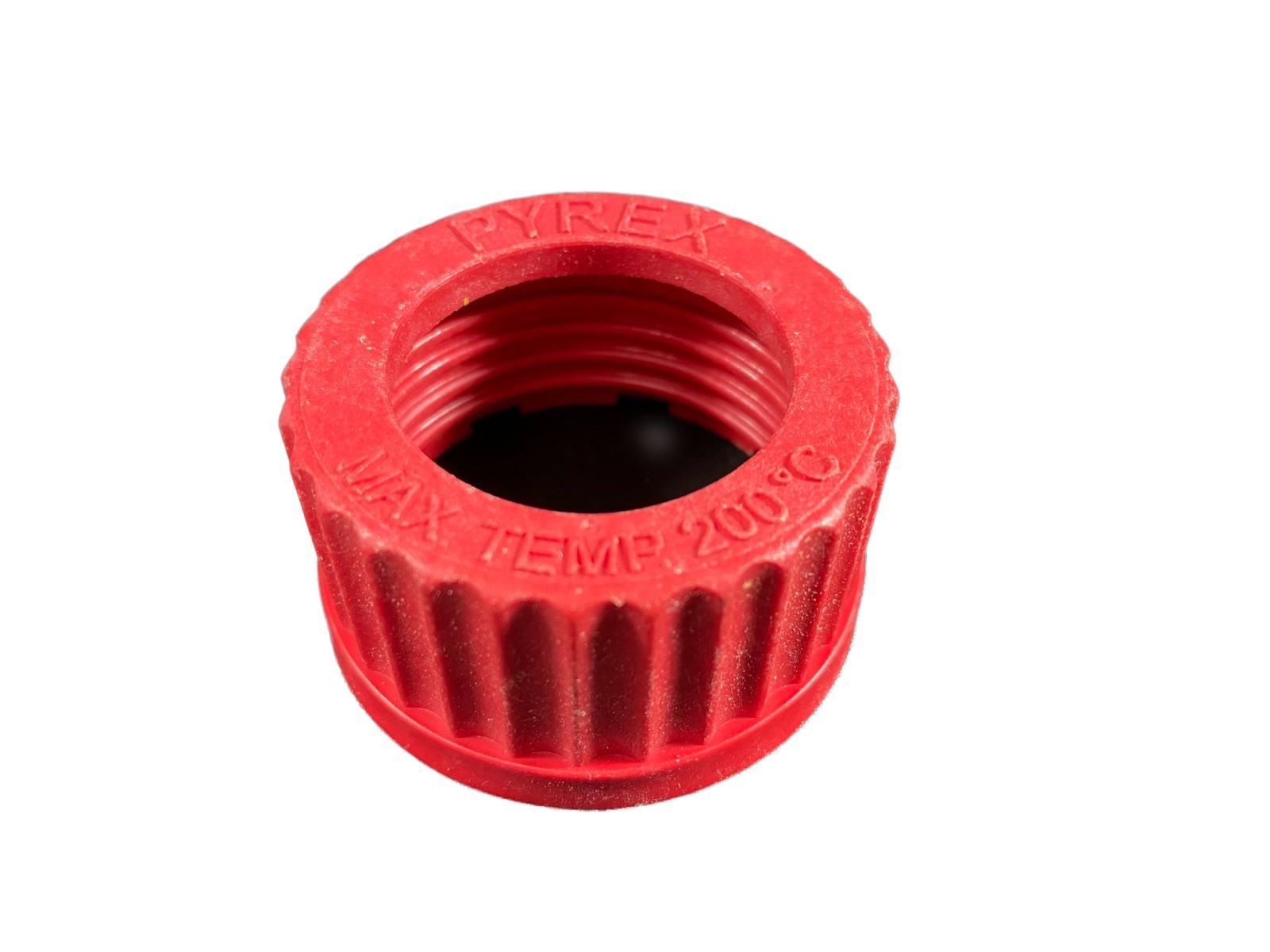 CORNING PYREX PBT Red Open Top High Temperature GL45 Screw Cap 1395-45HTSC 1/Pk