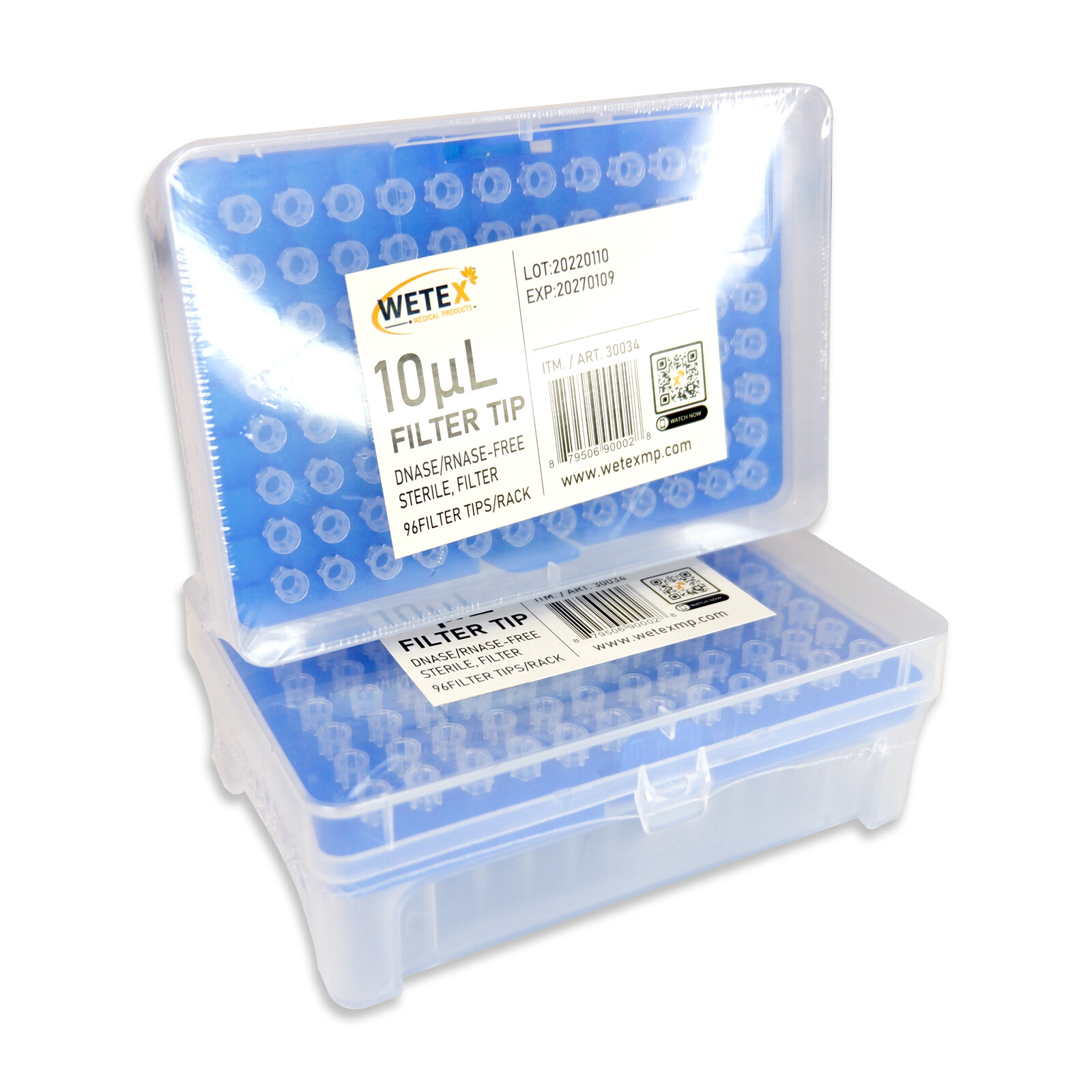 UNIVERSAL 10UL FILTERED PIPETTE TIPS – PRECISION LAB SUPPLIES, EXP 1/27