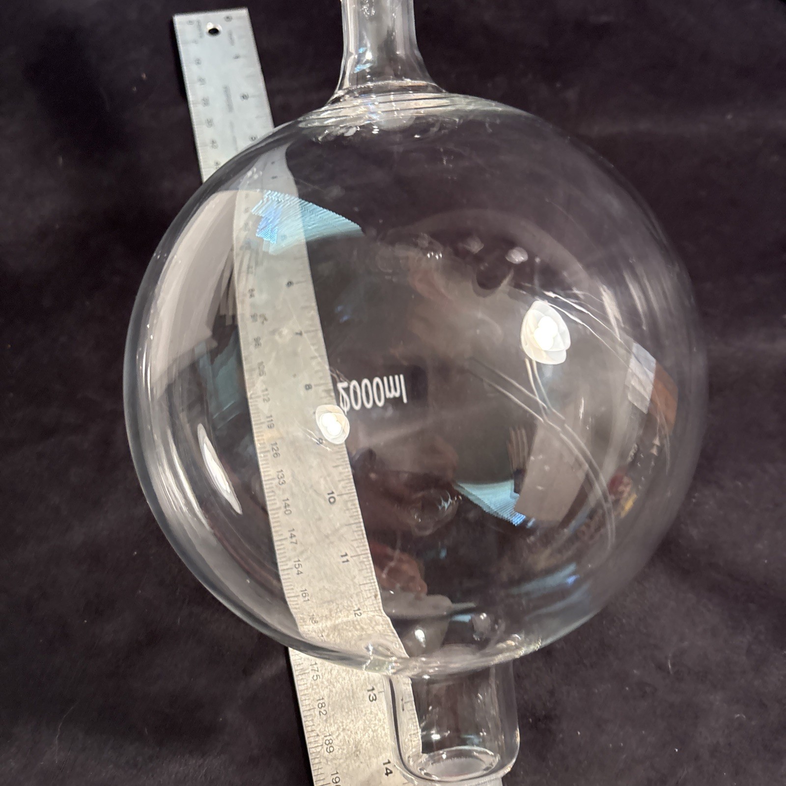 Laboratory Glass Chromatography Reservoir Capacity Flask 2000ml Unused Freeship!