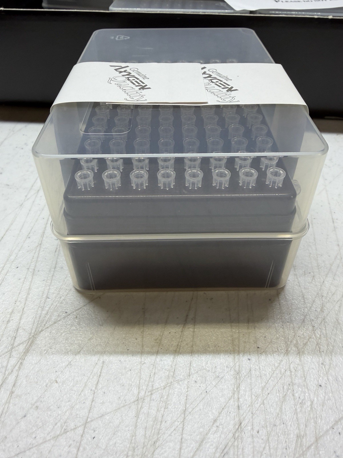 Axygen Pipet Tips 0.5-10ul 10 Racks 96 Tips Each T-400-R Clear New 960 Total