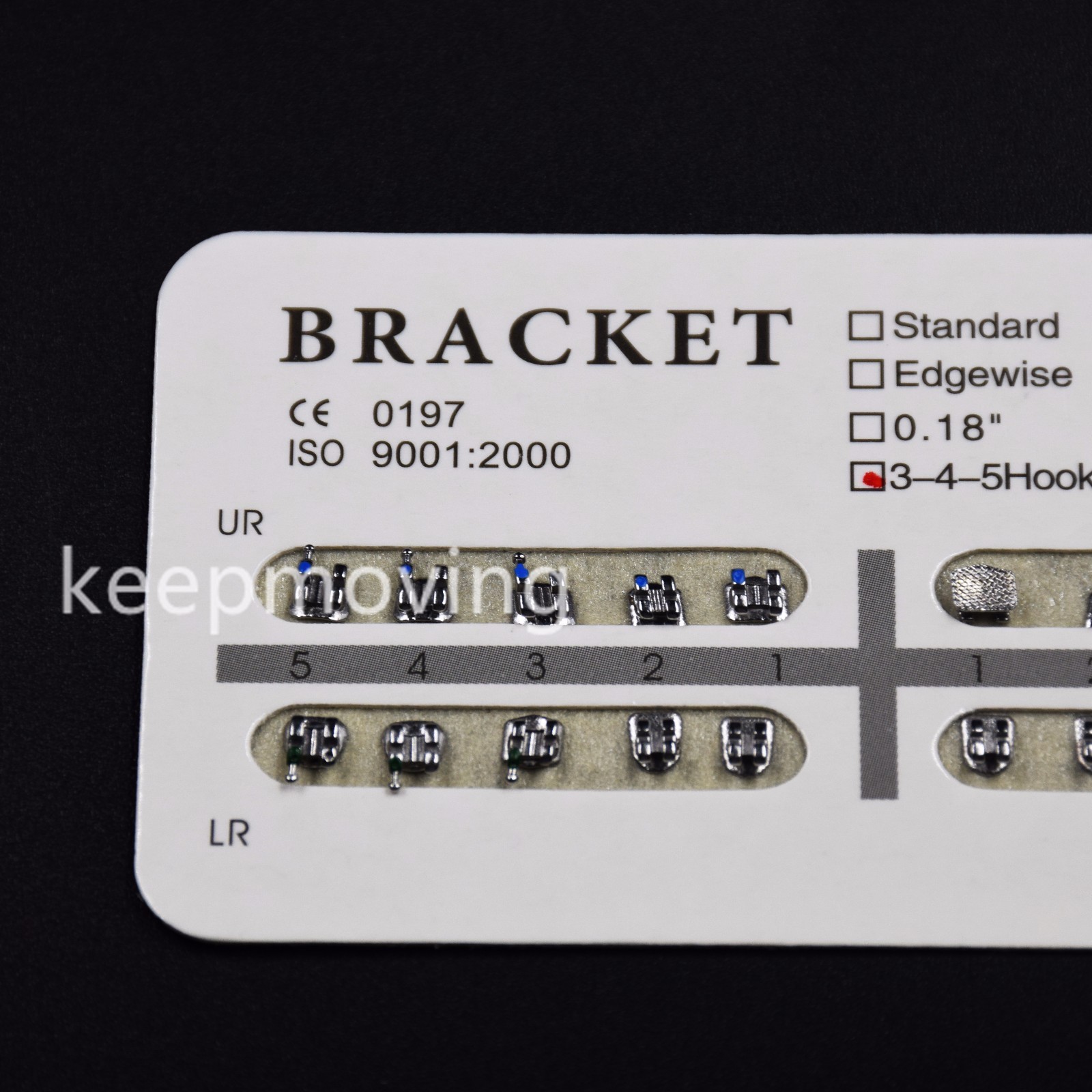 Dental Orthodontic Bracket Roth/MBT/Edgewise 018/022 no/3/345 Hook Standard Mini