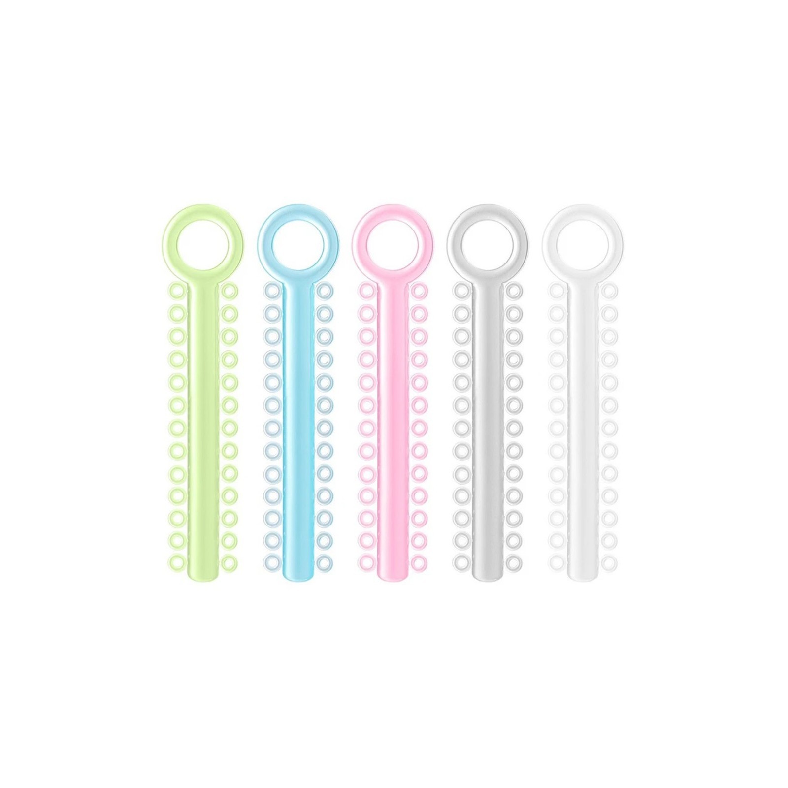 Glow in The Dark Ortho Rubber Bands Fun Colorful Elastic Ligature Tie for Braces