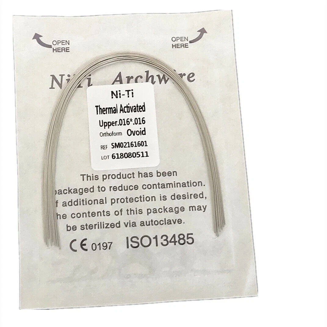 10 Pcs/Pack Orthodontic Dental Niti Rectangular Thermal Activated Arch Wire
