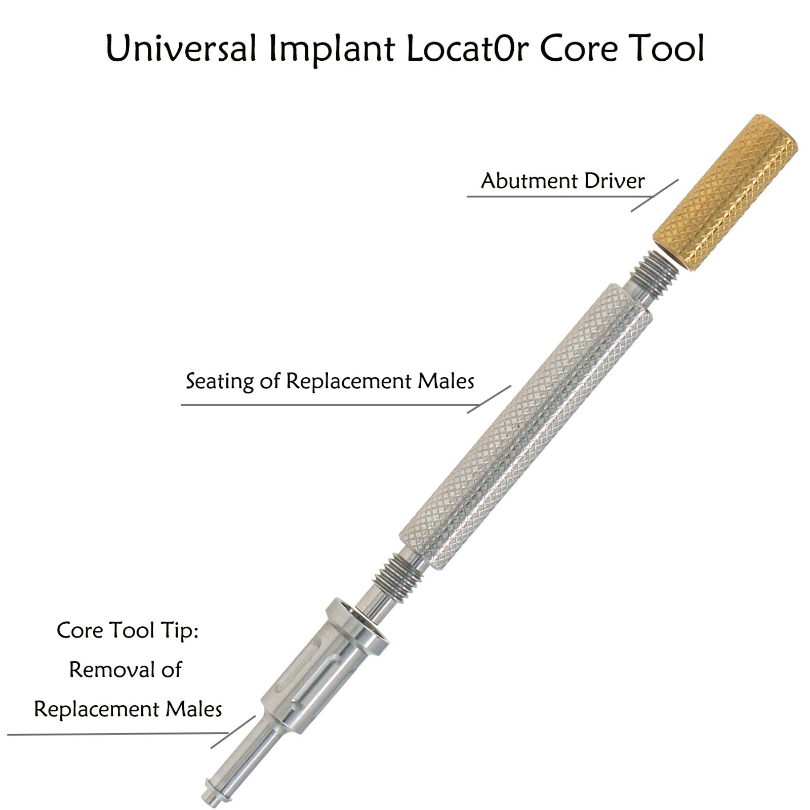 Locator Abutment for Nobel Active Biocare Conical Connection NP/RP 1-5mm Height