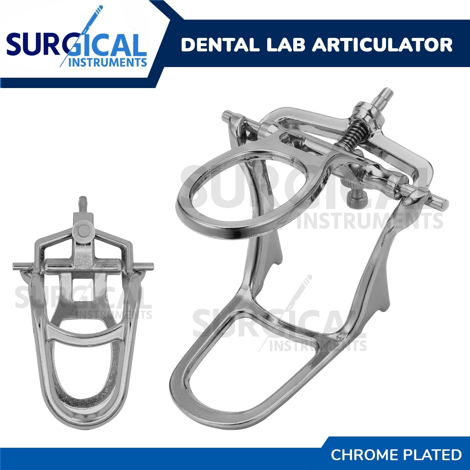 Dental Lab – Large Articulator Chrome Plated Full High Arch Adjustable German Gr
