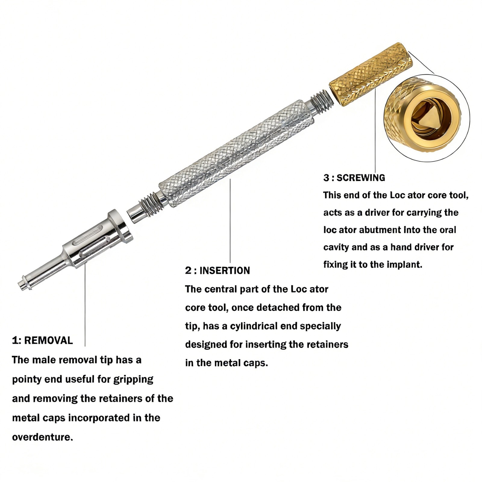 US For Nobel Active Biocare ZEST Locator Abutment Conical Connection NP/RP 1-5mm