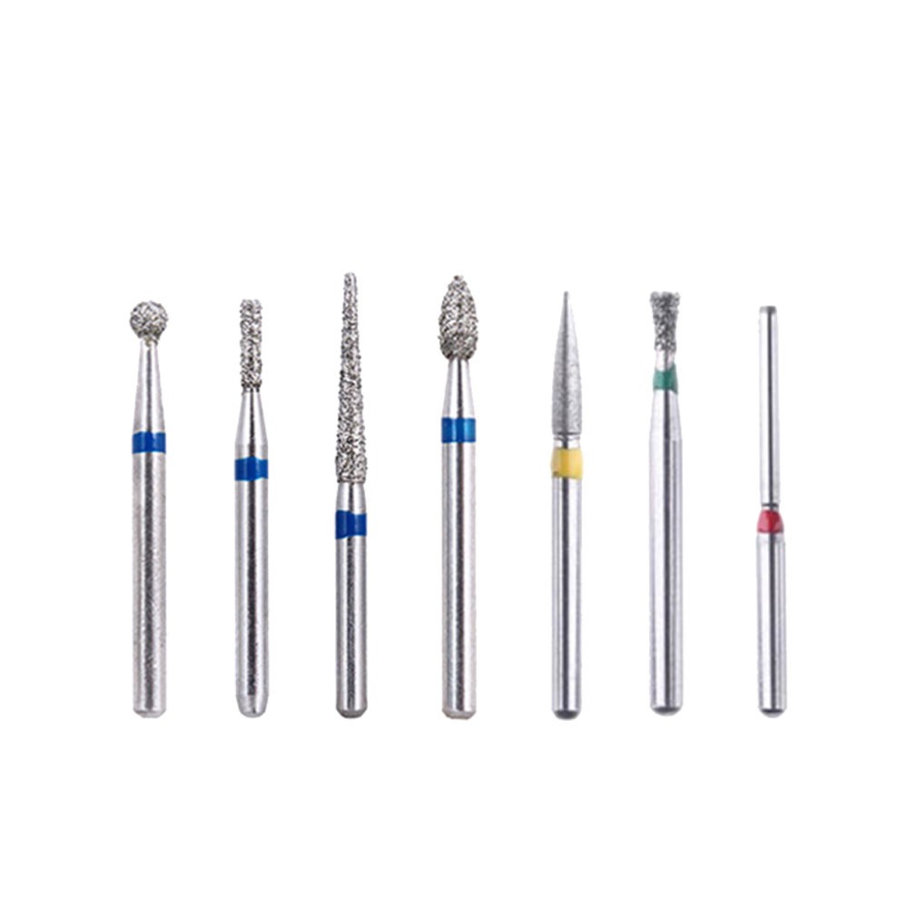 100PCS Dental DIA-BURS Diamond Burs 1.60mm for High Speed Handpiece 5Pcs/pack