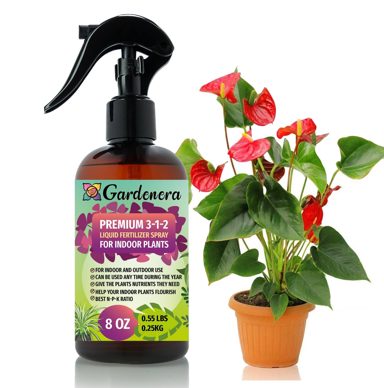 Gardenera Professional Indoor Plants Spray Fertilizer Mist for Home Gardening…