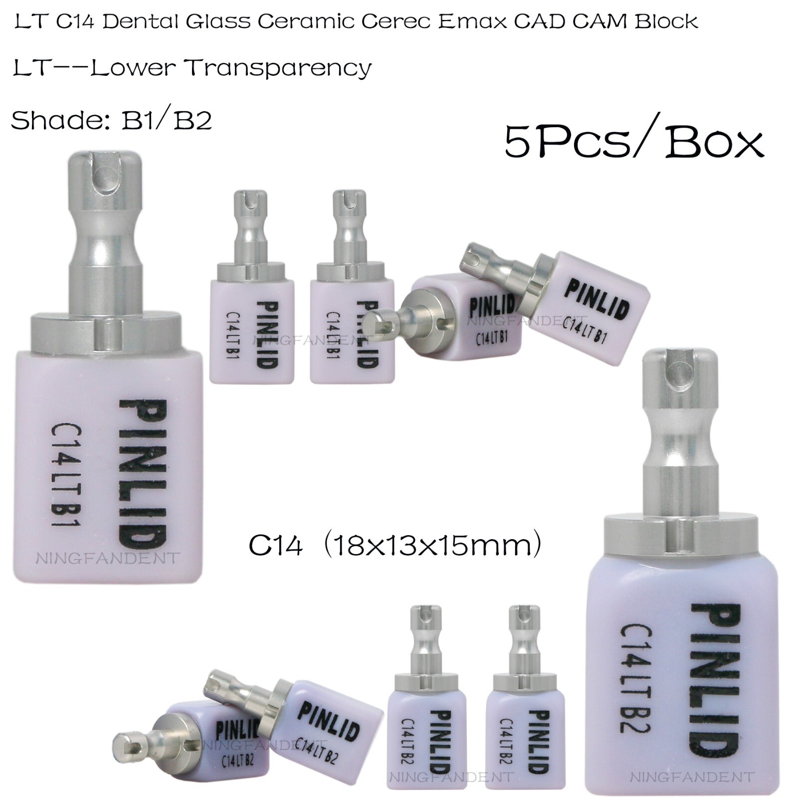 US C14 Dental Emax Glass Ceramic Blocks Lithium Disilicate CAD/CAM CEREC Blocks