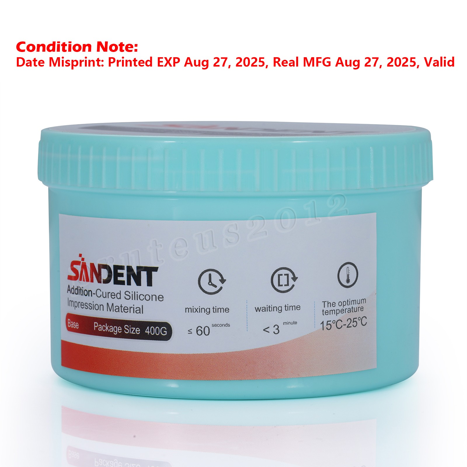 10 Sets Dental Putty PVS VPS Impression Material Base Normal Set 2 x 400g