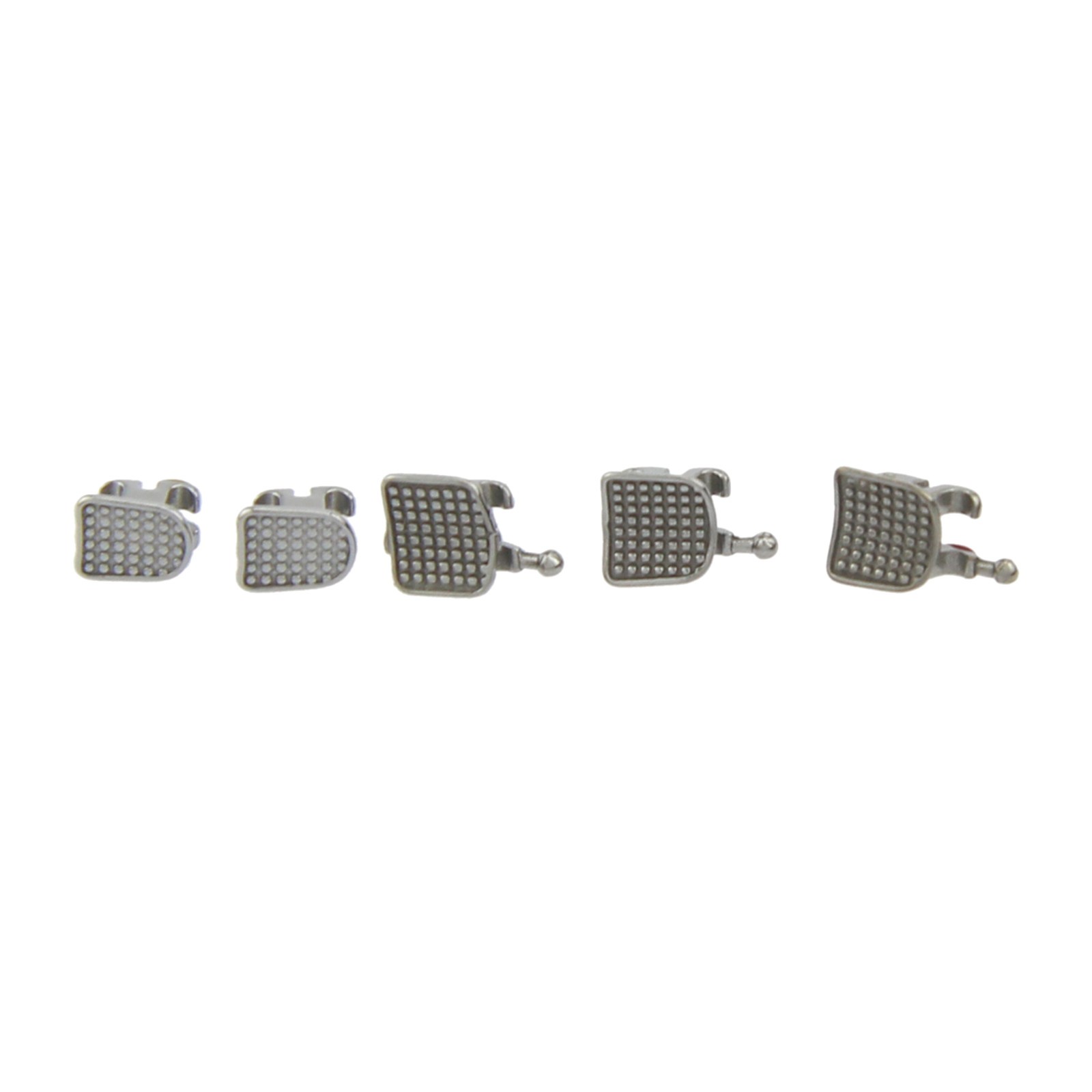 Dental Ortodoncia Brackets MIM Metal Braces Mini Roth MBT 0.018 345 Hooks 5-5