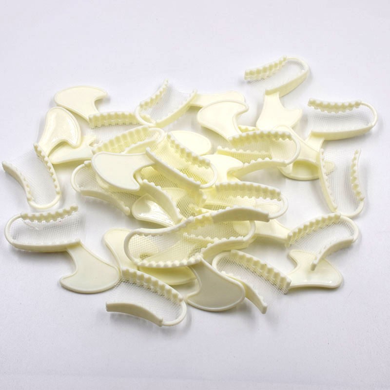 50 (1 Bag) Dental Bite Registration​ Impression Triple Trays Tray Mold Posterior