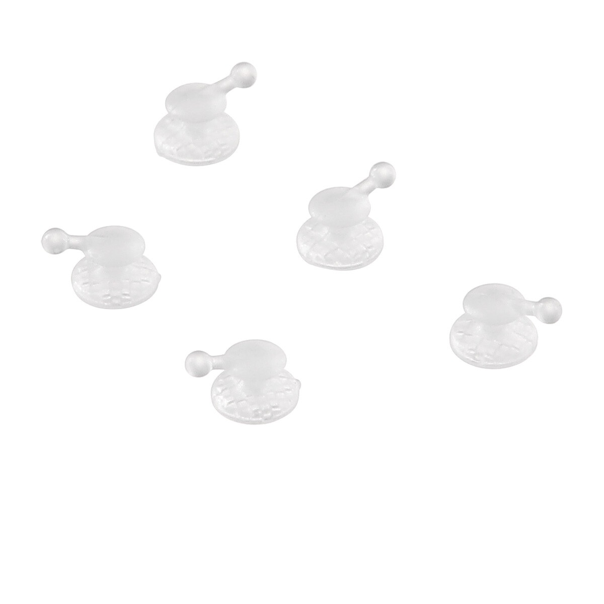 Dental Orthodontic Composite Clear Ceramic Lingual Buttons for Bondable Round