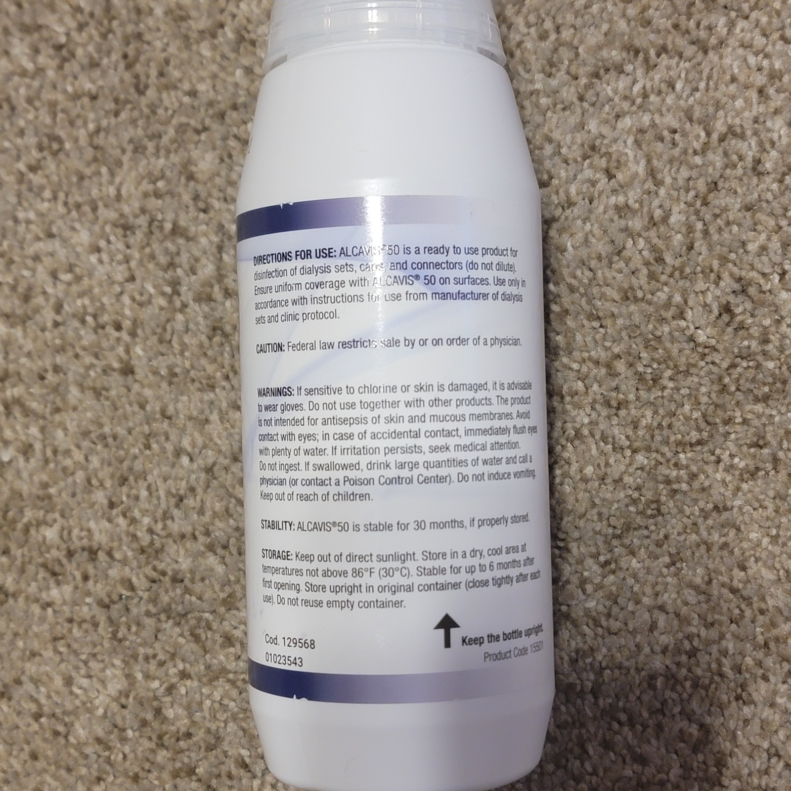 Angelini Pharma ALCAVIS 50 High-Level Disinfectant 17 fl oz 500 ml Exp 11/27