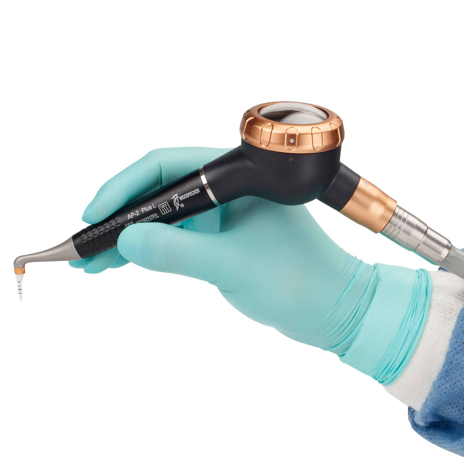 Woodpecker AP-H L PLUS Dental Air Polisher Sub/Supra Hygiene Prophy 2 Handpieces