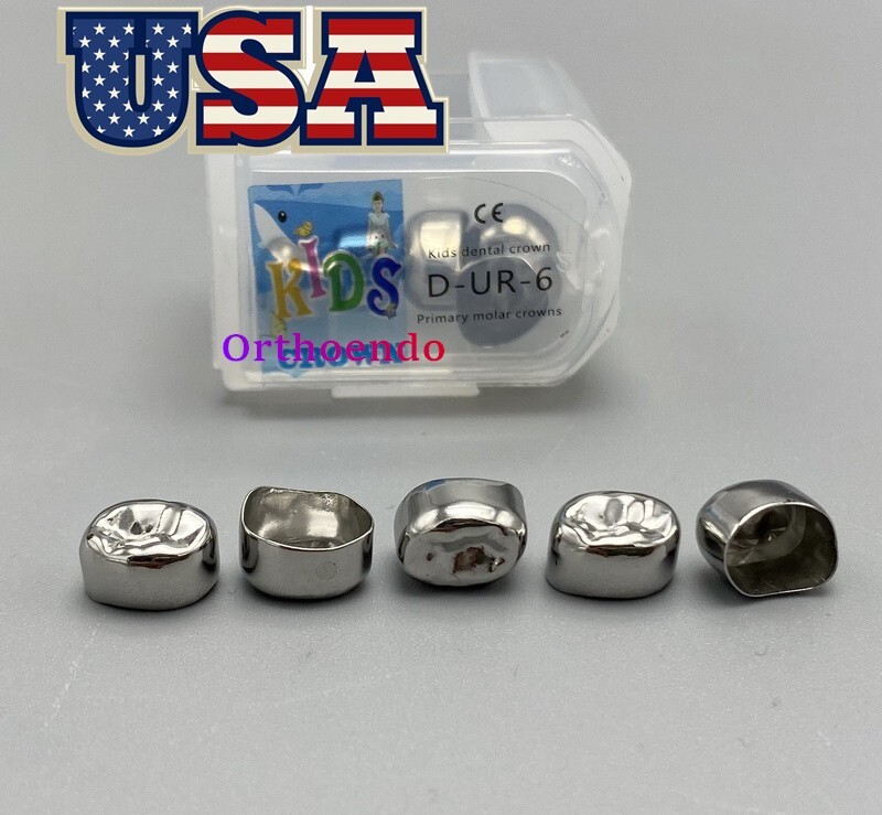 Dental Pediatric Crown Kids stainless steel molar crowns preformed Primary