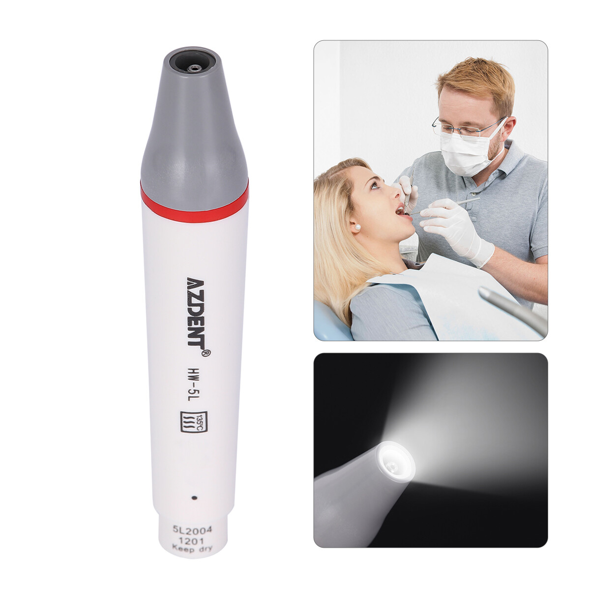Dental Ultrasonic Piezo Scaler Handpiece LED Fit EMS/WOODPECKER/DTE/SATELEC
