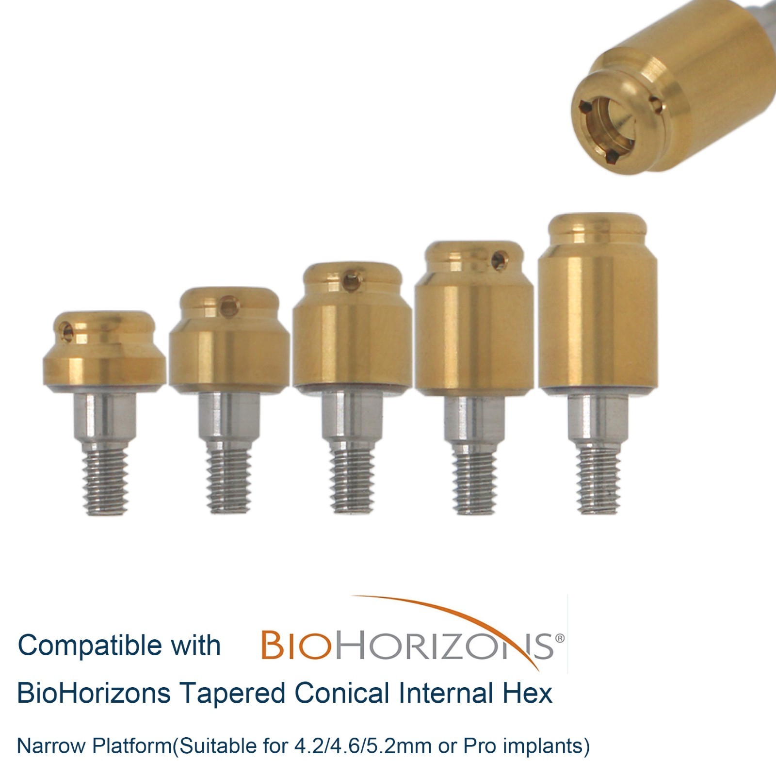 US Dental Locator Abutment For BioHorizons/Hiossen/Nobel/Zimmer Multiple Implant