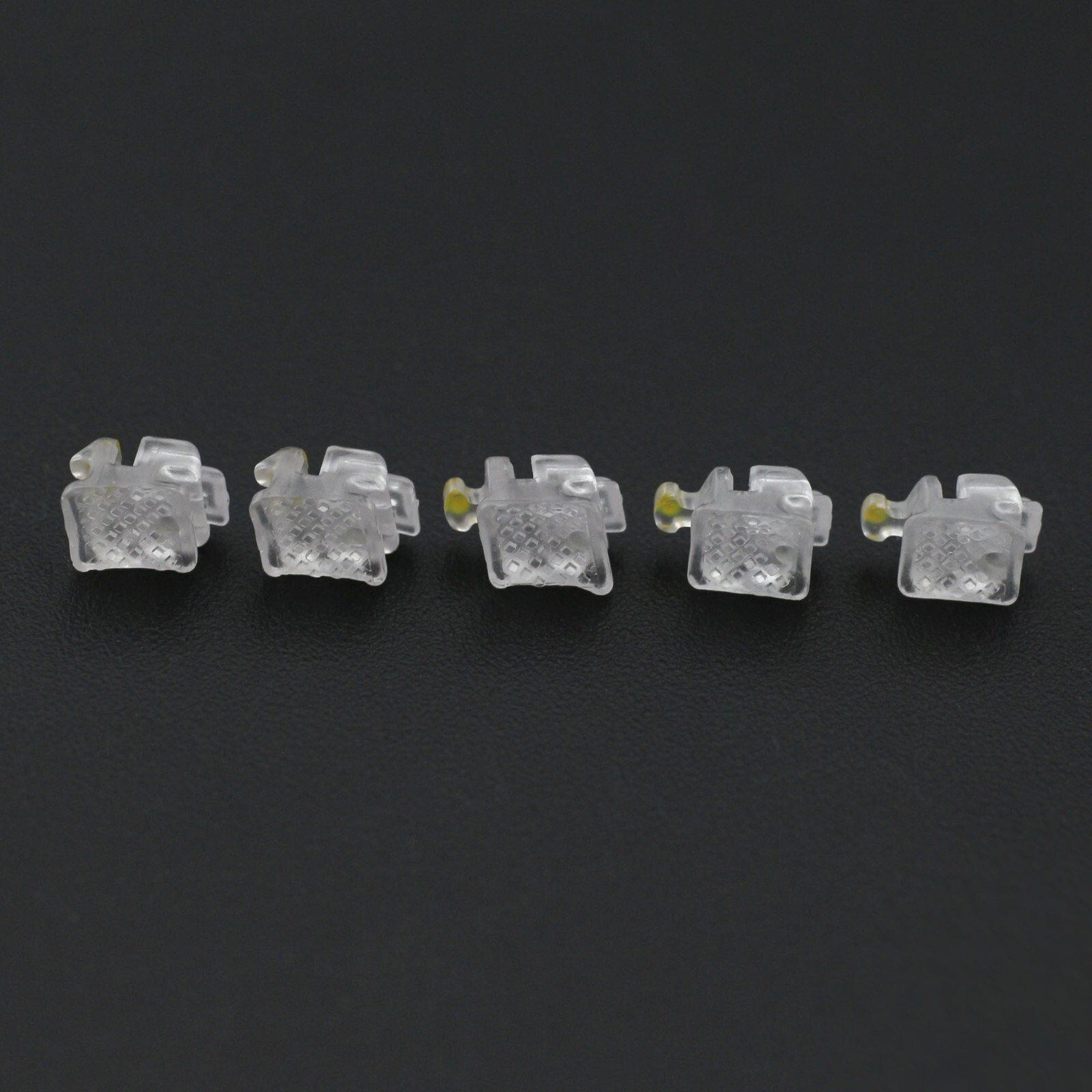 Dental Orthodontic Self Ligating Ceramic Brackets Roth MBT 022 345 Hooks 5-5