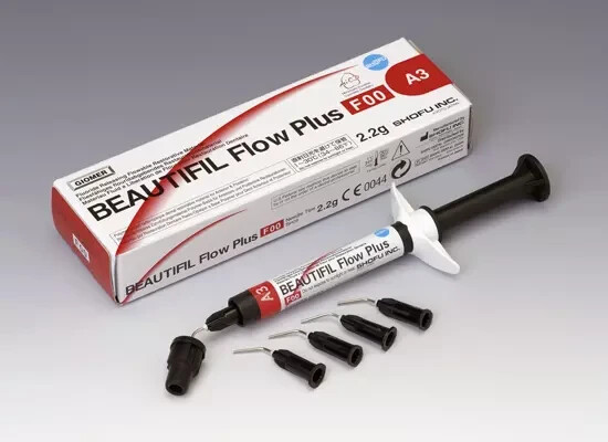 SHOFU BEAUTIFIL Flow Plus F00 ZERO Flow flowable Restorative 2.2g Syr.-All Shade