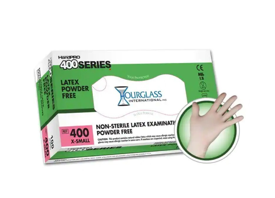 1000 Count Case – HandPRO 400 Latex Exam Gloves 6 Mil Heavy Duty Size Small