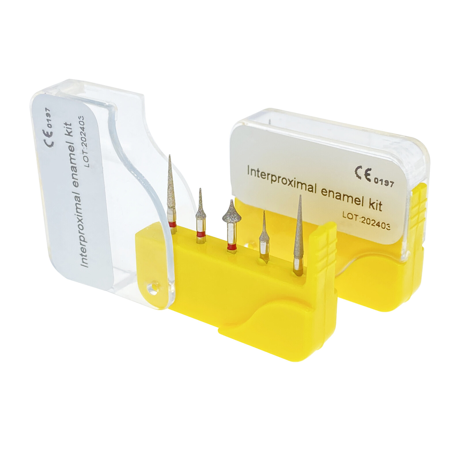 5 Pcs/box Dental Diamond Burs Interproximal Enamel Reduction IPR Drills Kit