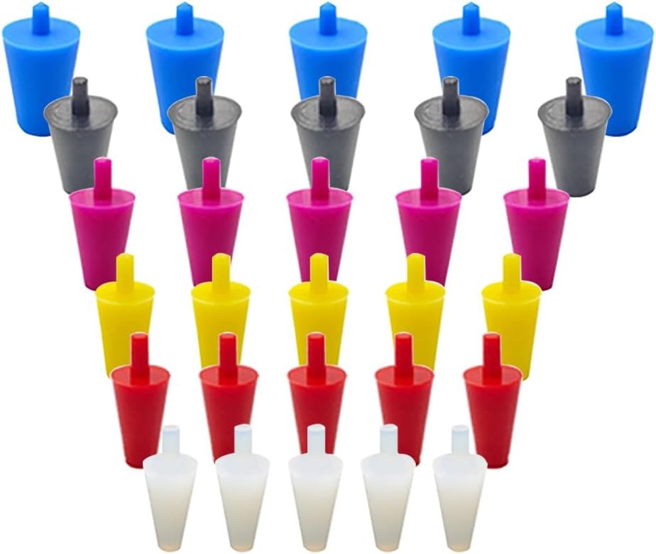 Silicone Plugs Rubber Stoppers 60 Pack Water Table Plant Pot Drain Hole Plugs Po