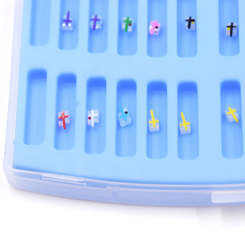 20 Pcs Dental Monocrystalline Sapphire Braces Ceramic Bracket Ortho Roth 022 345