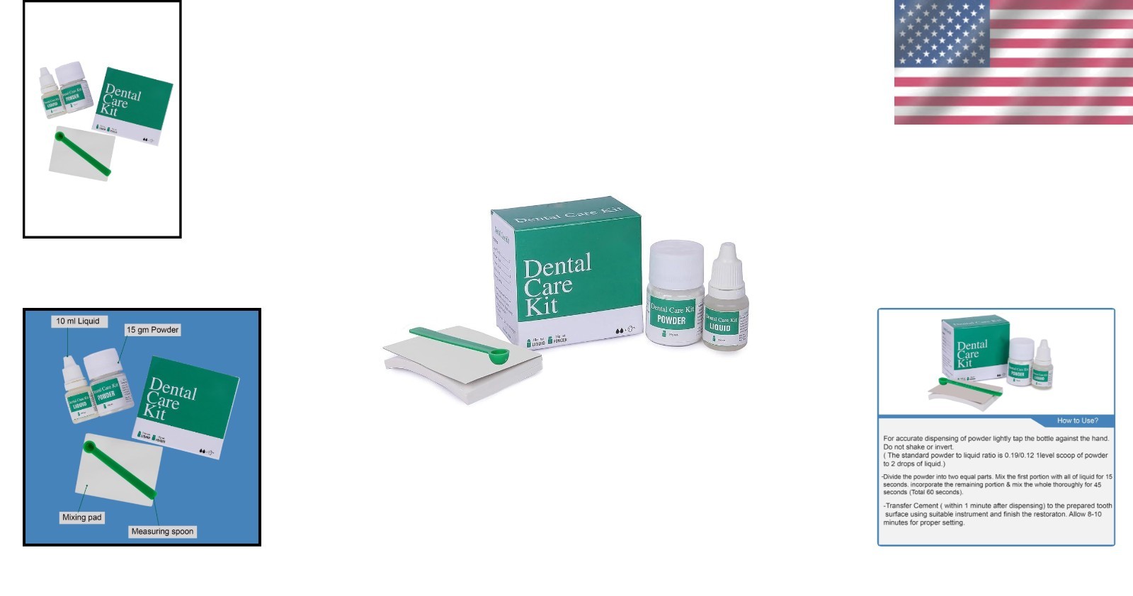 Dental Cement Zinc Oxide Eugenol Filling Crowns Bridges Waterproof 10ml