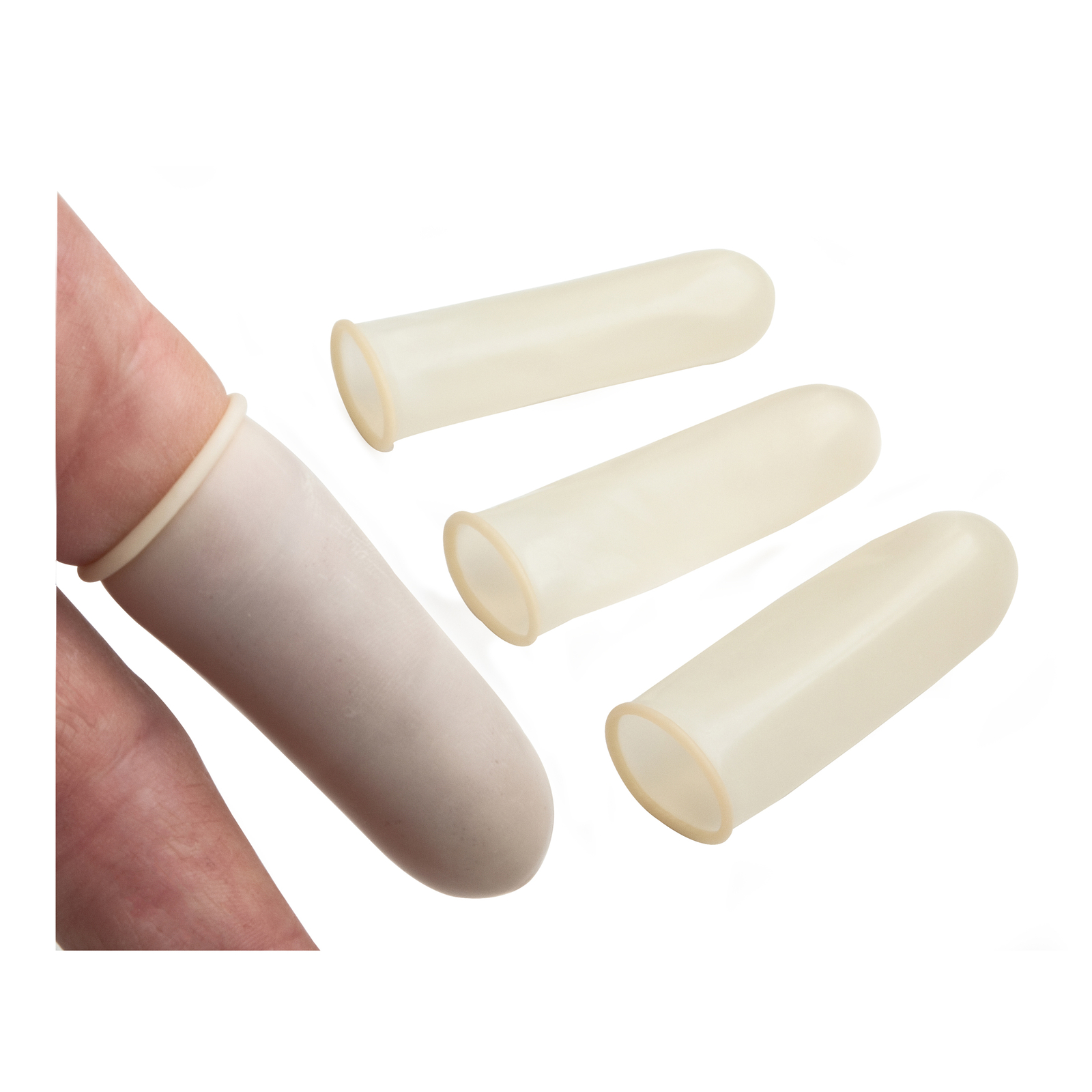 Dukal 4423L Latex Finger Cots Large Powder Free 144/Pk