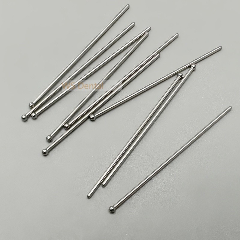 10Pcs Dental Ball Retainer J Clasp Oblique Clasps Bars Ball-Type 0.7/0.8/0.9/1.0