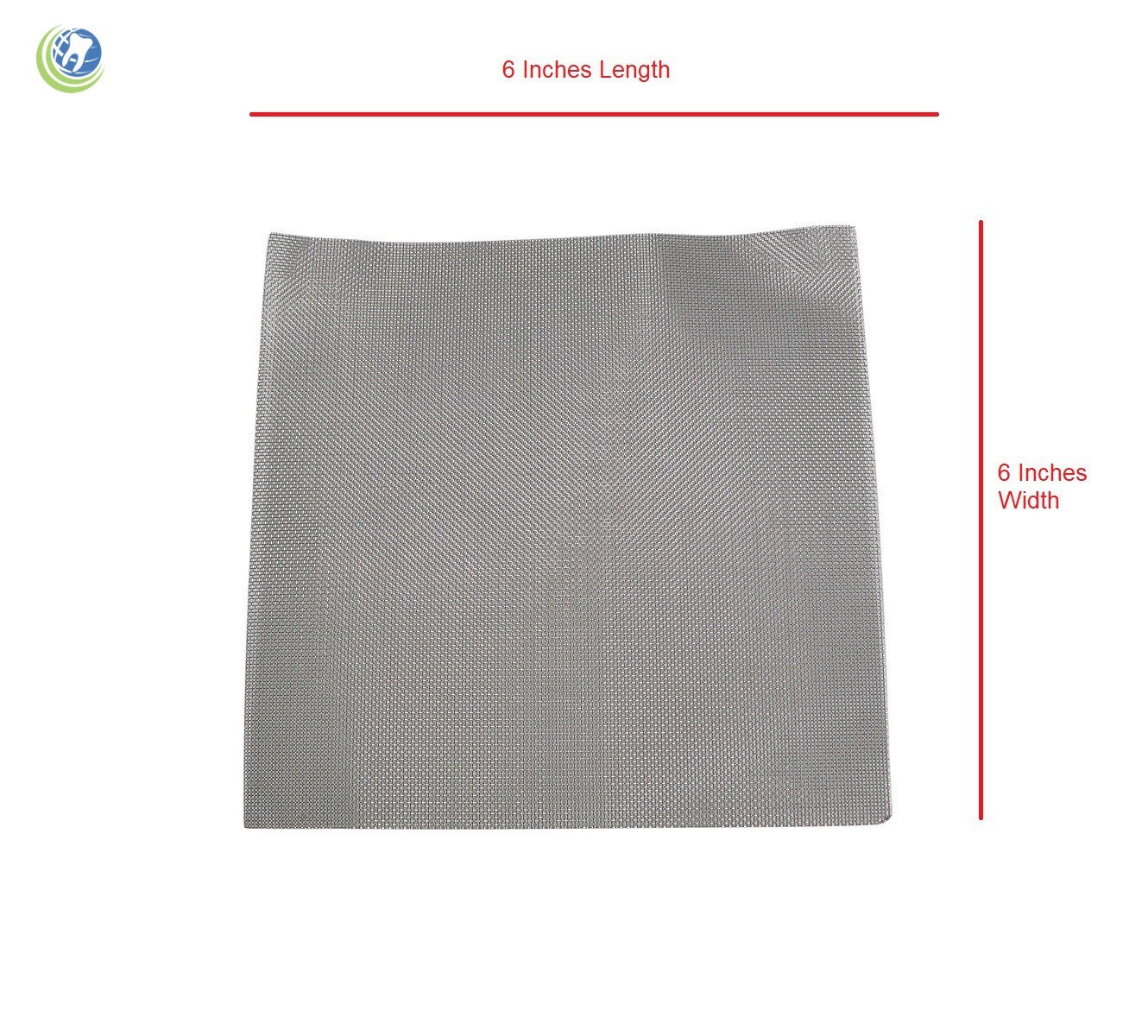 DENTAL LABORATORY STAINLESS MESH 6” X 6” TO REINFORCE REPAIR RETAINERS DENTURES
