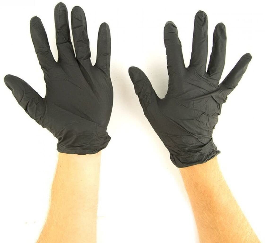 The Max Diesel Black PF Nitrile Gloves, 6 Mil, Sizes M-XXL, Sold by Box or Case