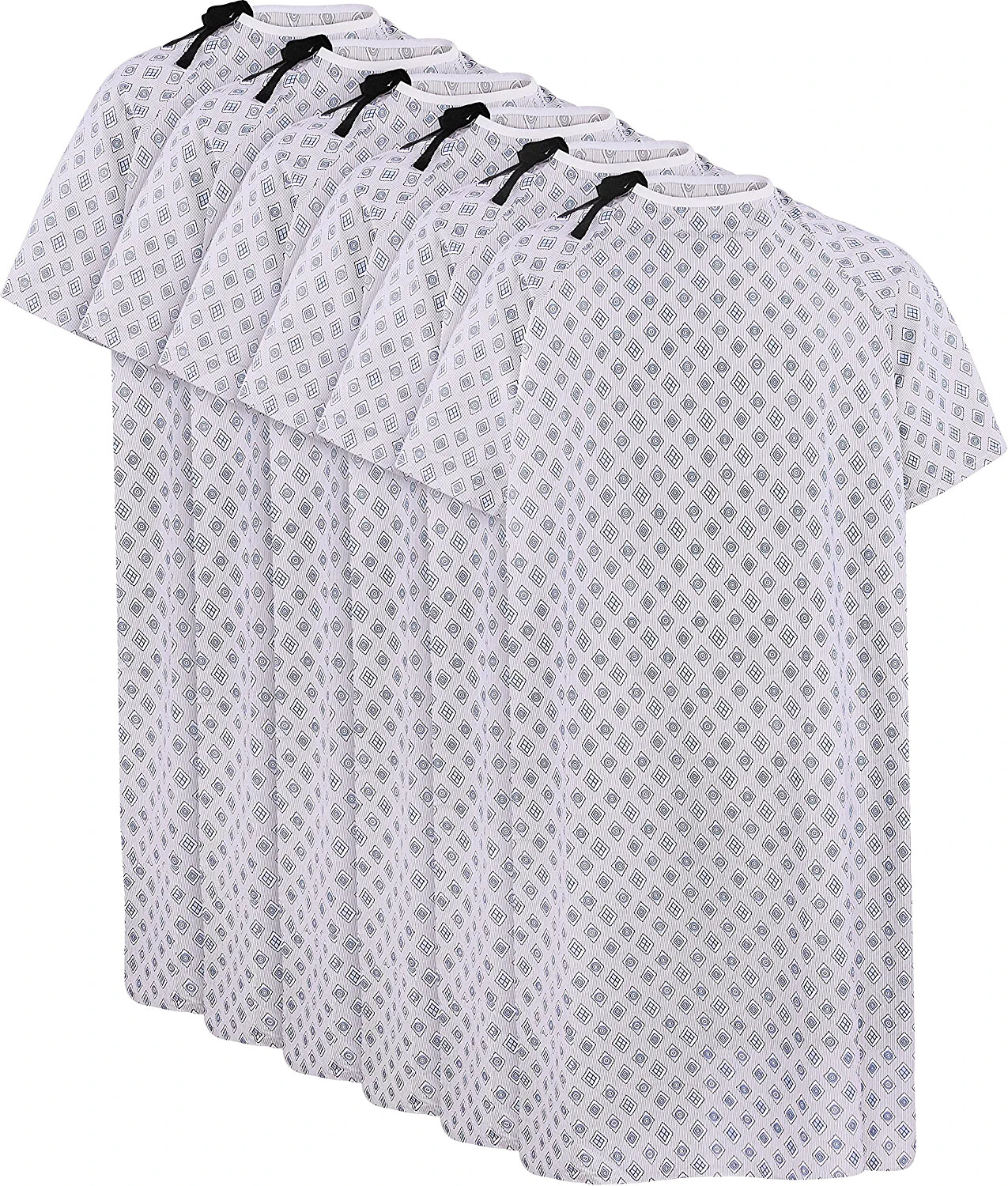 6 Pack Cotton Blend Unisex Hospital Gown, Back Tie, 45″ L & 61″ W Utopia Care