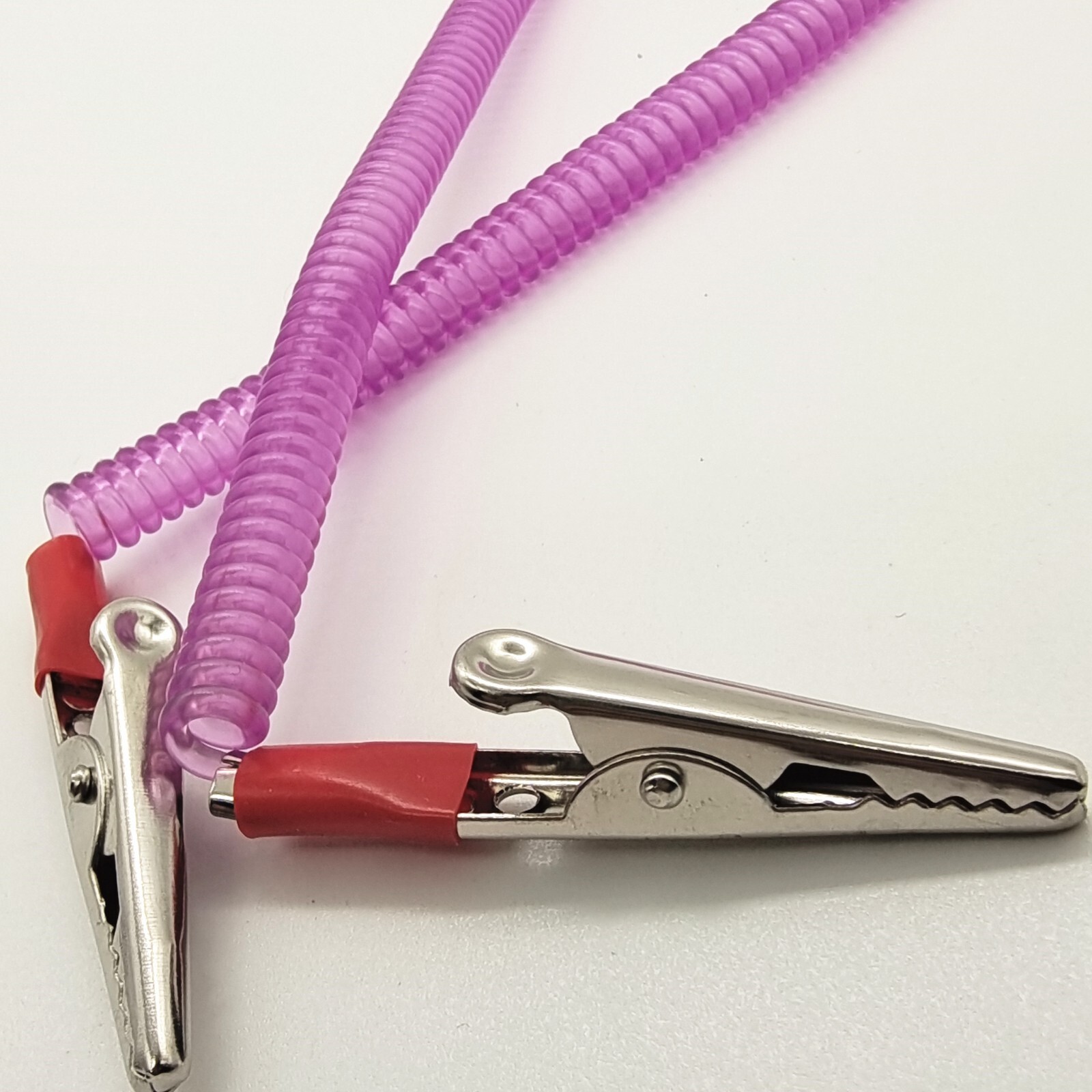 50 PCS Dental Patient Bib Clips Chains Napkin Holder Flexible Coil Plastic Chain