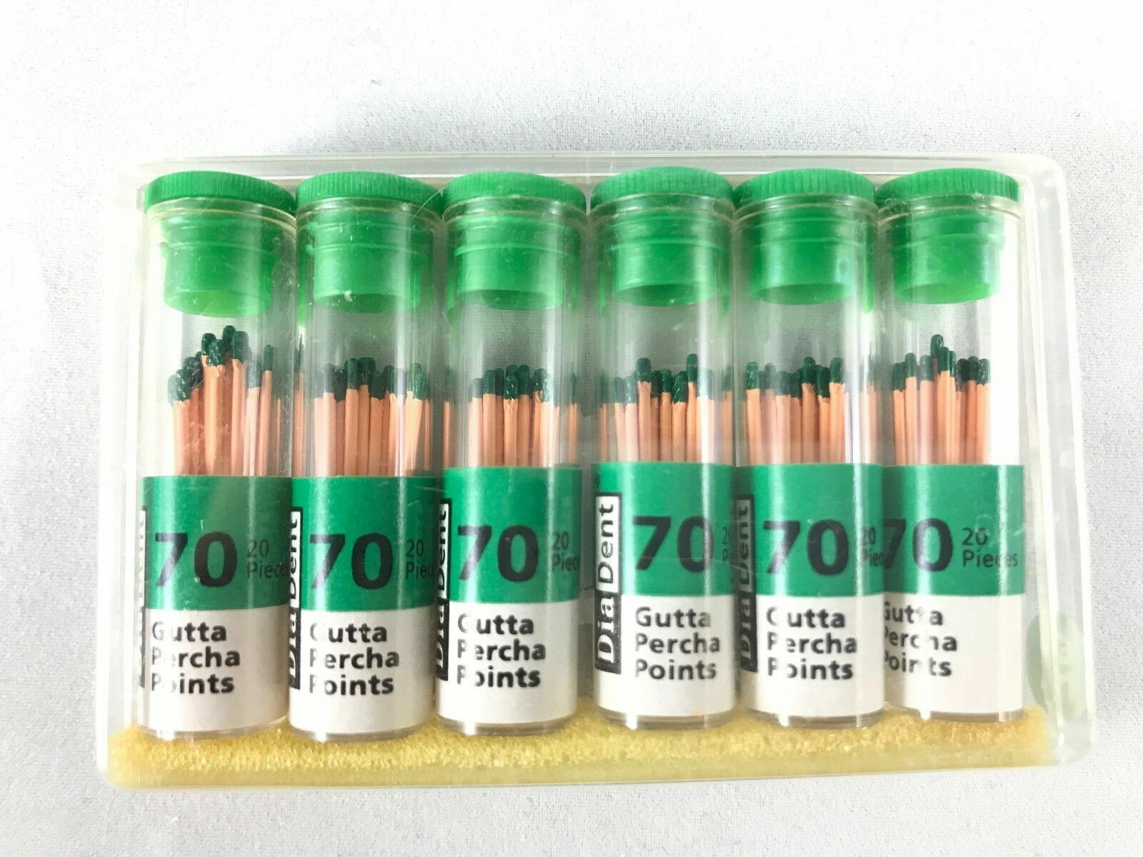 DIADENT Gutta Percha Points Endodontics (240 Pieces) All sizes Spill Proof 2 Box
