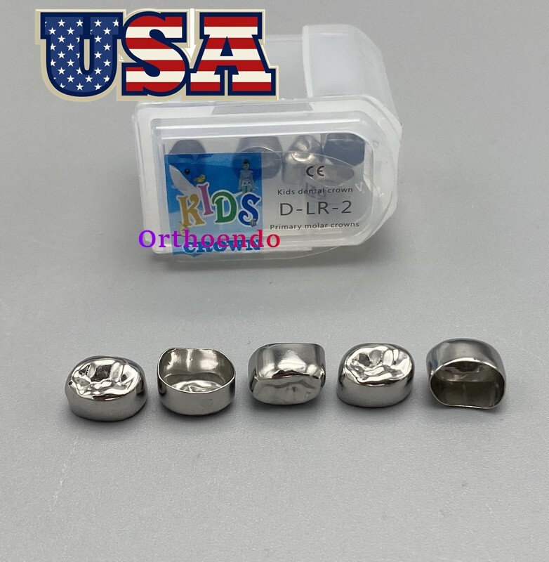 Dental Pediatric Crown Kids stainless steel molar crowns preformed Primary