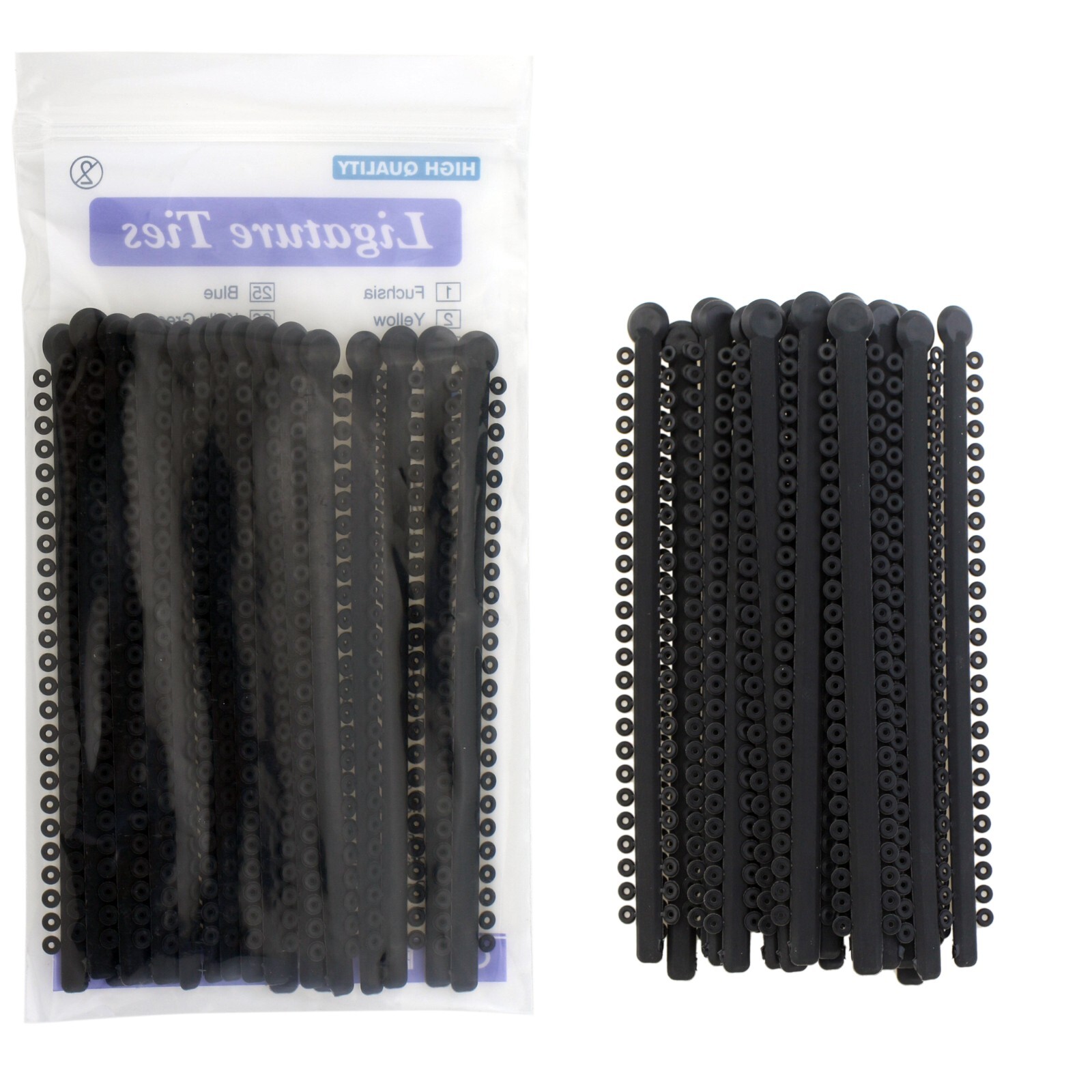 1000 Orthodontic Ligature Ties Elastic Rubber Band Ligadura Ortodoncia Bracket