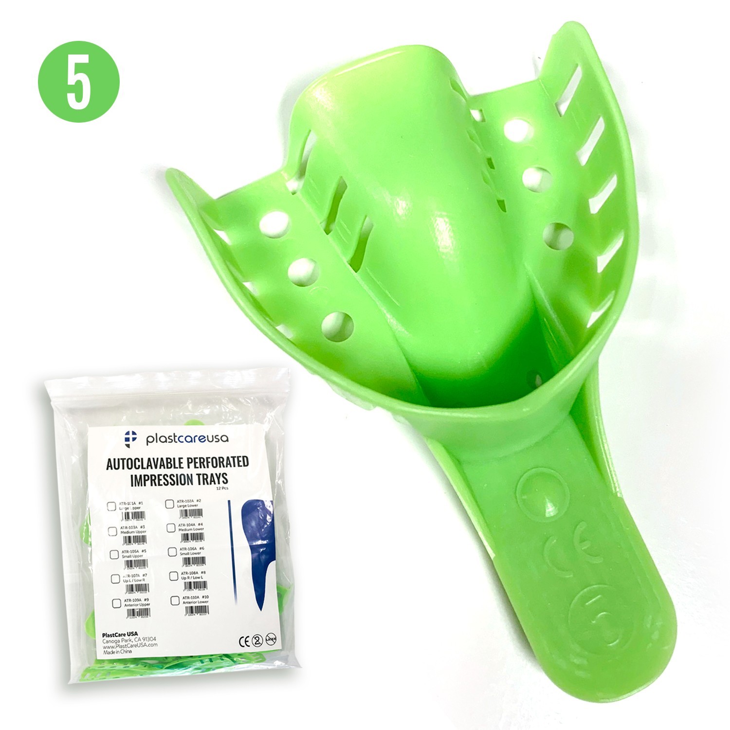 1 lb Fast-Setting Alginate Dental Mold Kit with 12 Small Upper Trays