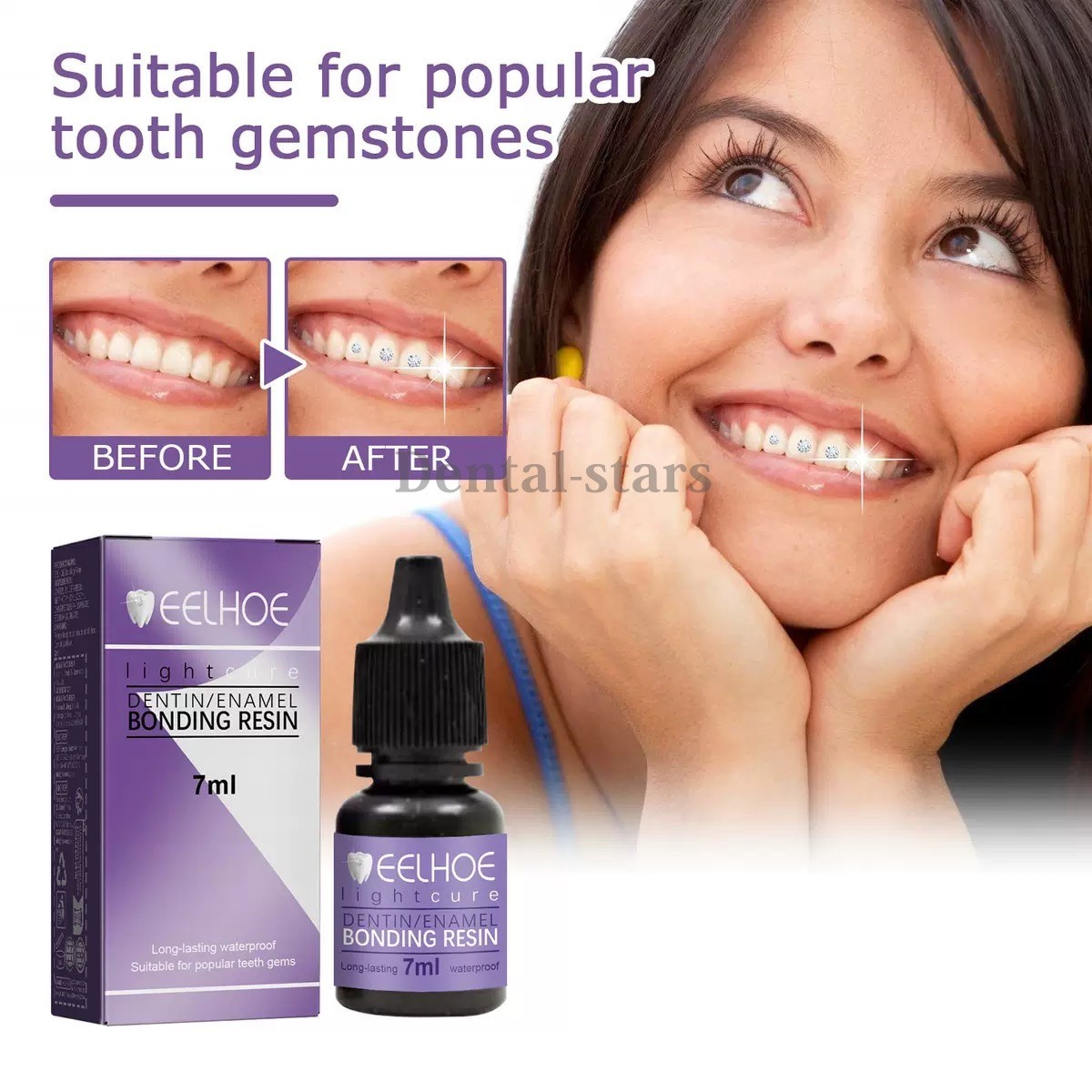 Dental Light Cure Dentin / Enamel Bonding Resin Adhesive 7ml Bottle