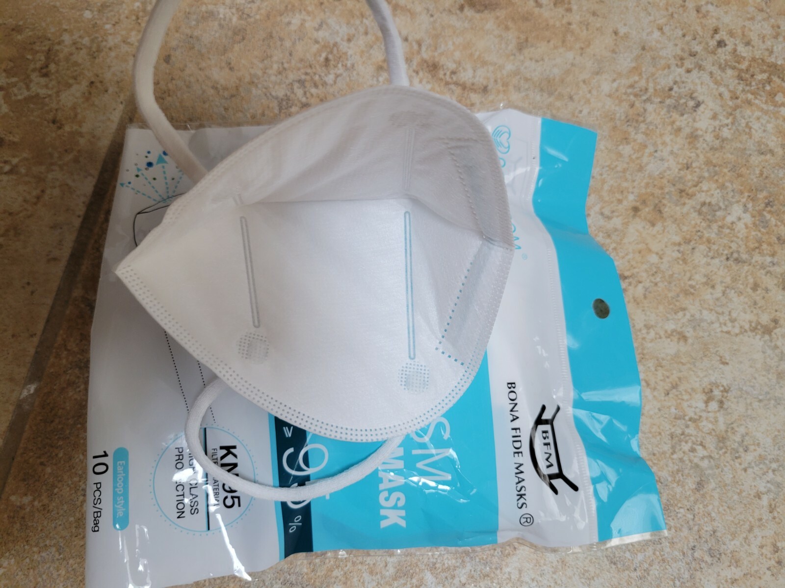 10 Pack POWECOM KN95 SM Small Children Kids Face Mask GB2626-2019 White n95