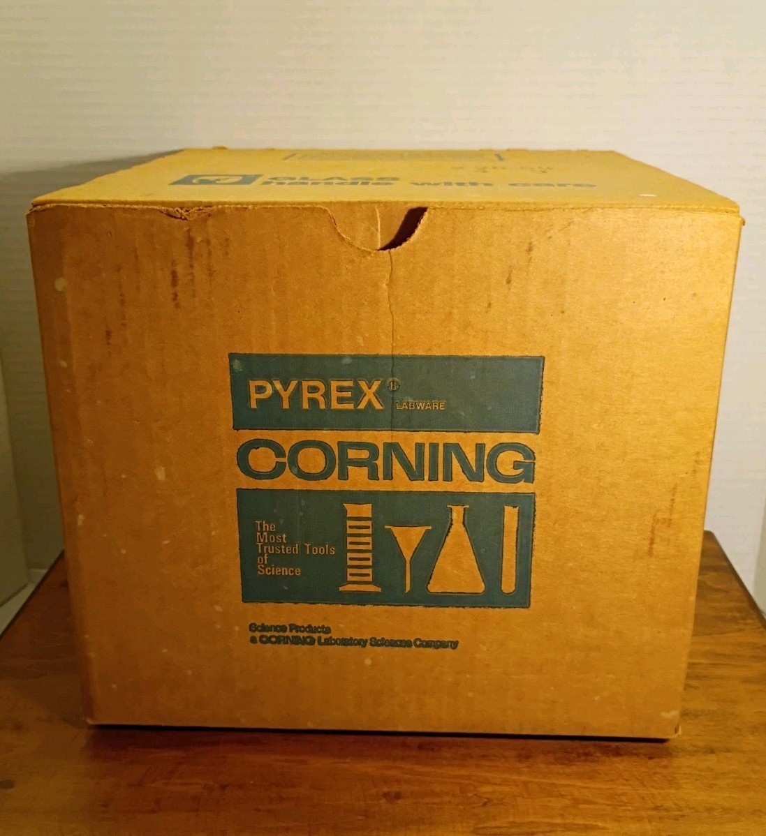Vintage NO. 3140-190 PYREX® Glass 190 x 100 2pcs Crystallizing Dish Made in USA.