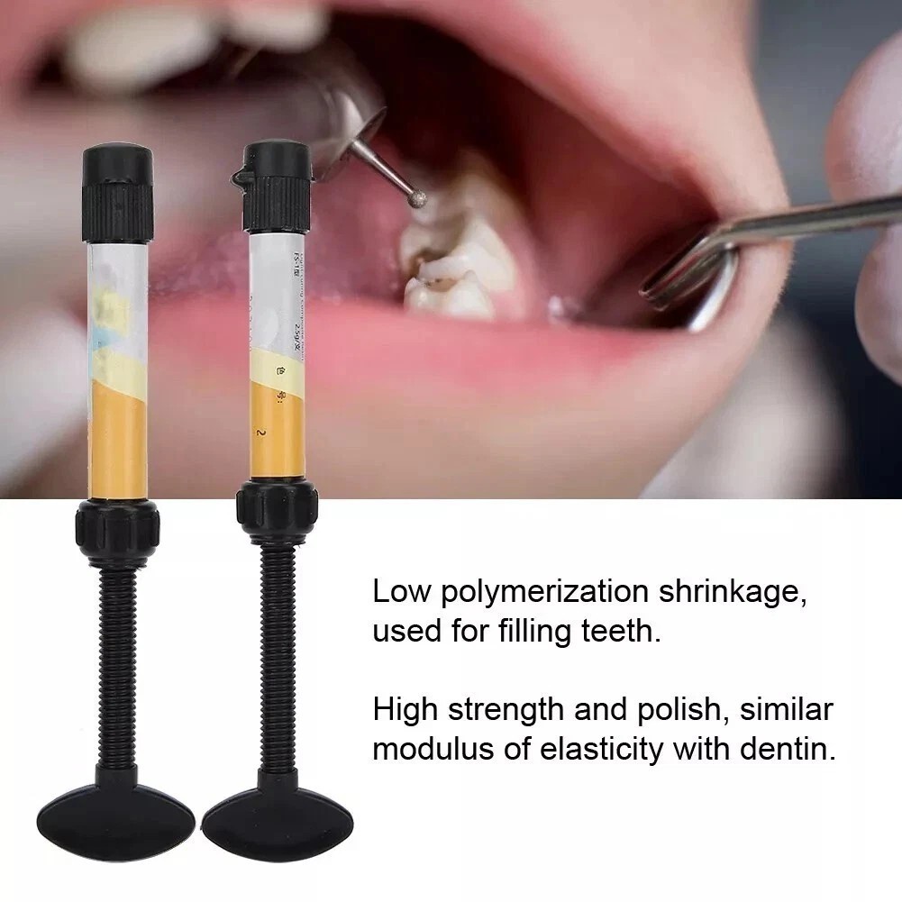 Dental Cement Resin Filling Materials Dentistry Denfil Syringe Universal Teeth