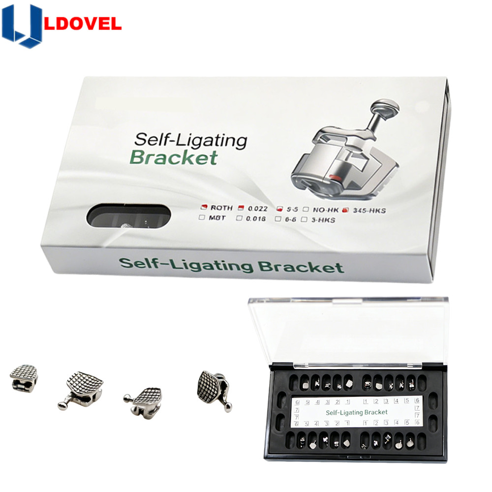 1 box /20pcs Dental Orthodontic Self Ligating Braces Bracket Roth.022 Hooks 345