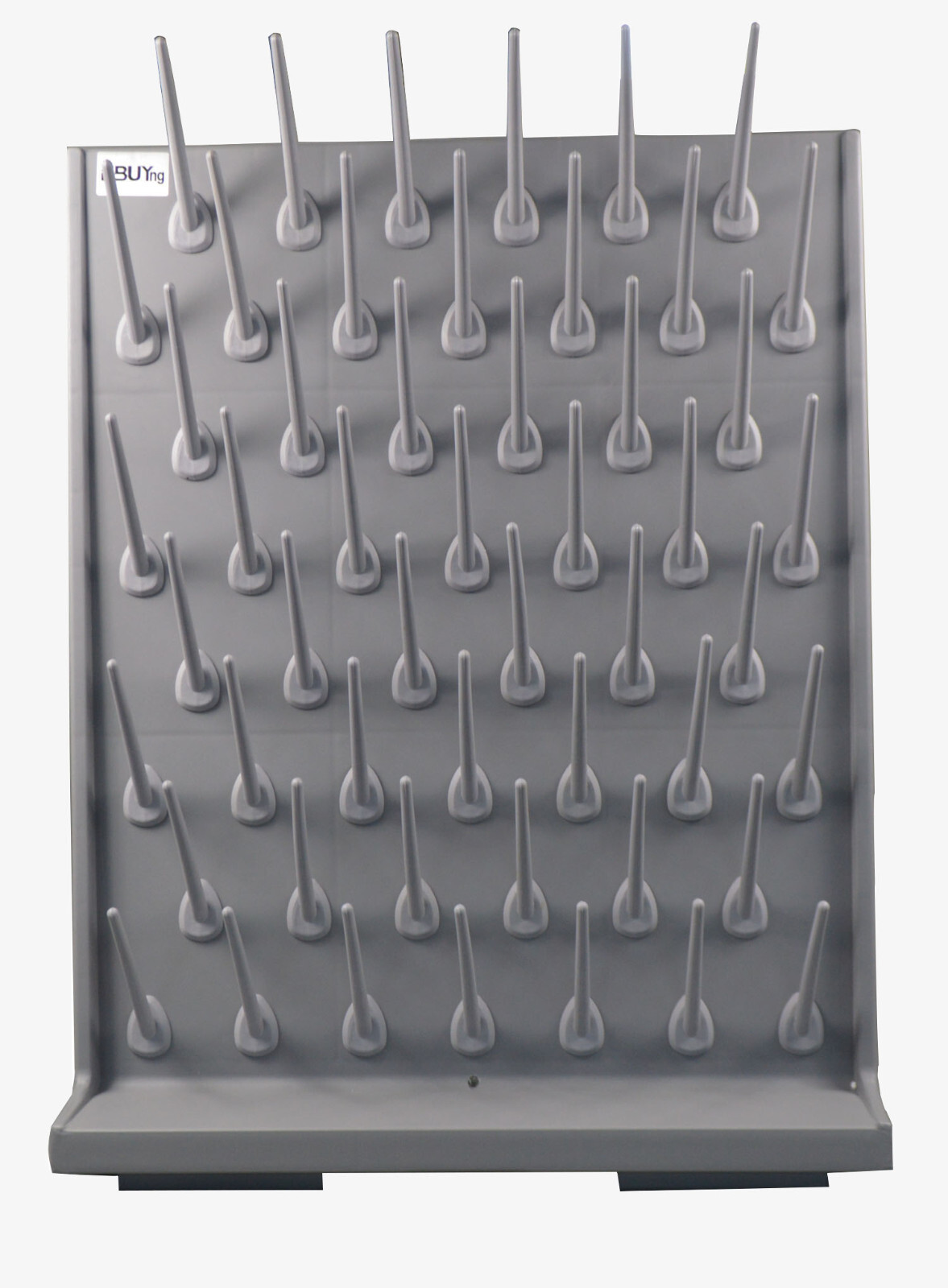 Detatchable 52-Pegs PP Drying Drip Rack Desk/Wall-mount for Test Tubes Flasks